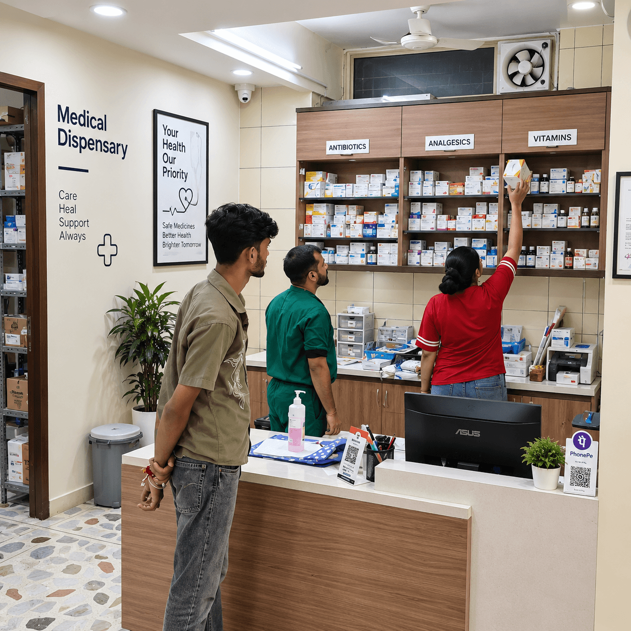 Inside the clinic